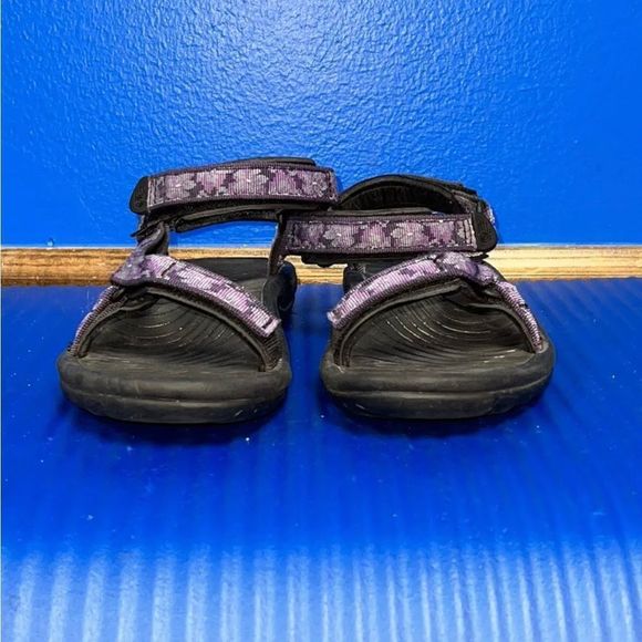 TEVA 6455 Rugged Sport Nylon Strap Sandals Women’s Size 7 Purple Black - Picture 3 of 8